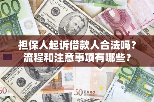北京担保人起诉借款人合法吗？流程和注意事项有哪些？