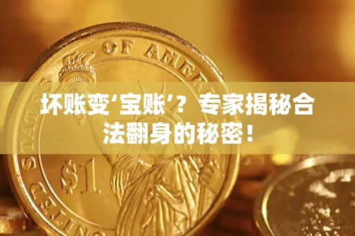 北京坏账变‘宝账’？专家揭秘合法翻身的秘密！