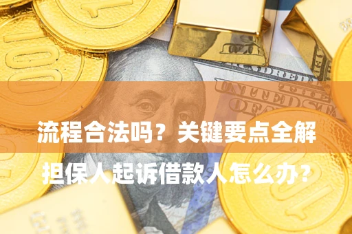 北京

担保人起诉借款人怎么办？流程合法吗？关键要点全解析
